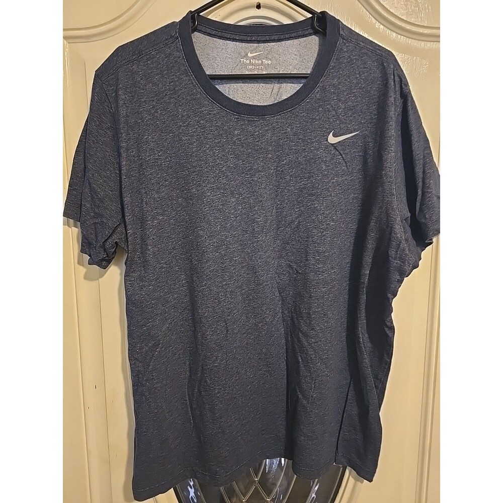 Nike Running Dri Fit Activewear Shirt Top Dark Blue Size XL